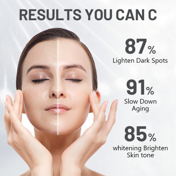 Vitamin C Face Serum – Brightening, Whitening, Anti-Aging with Hyaluronic Acid & Collagen - Image 6