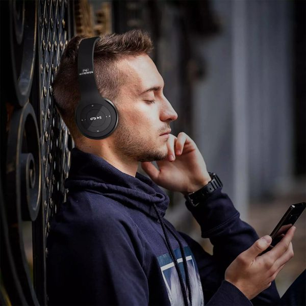 Wireless Foldable Bluetooth Over-Ear Headphones with Stereo Sound & FM Radio - Image 9
