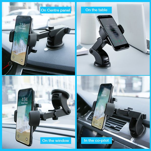 ‌Adjustable Length Car Phone Stand with Suction Cup Dashboard Mount - Image 9