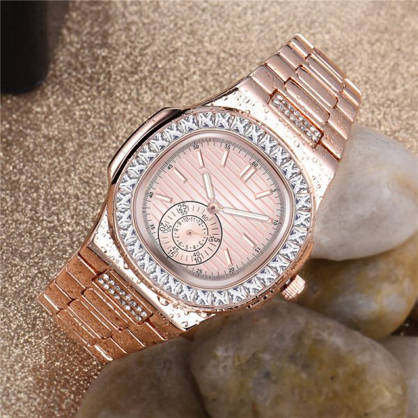 Men’s Fashion Watch with Alloy Band – Diamond Accent Timepiece, Ideal Gift Choice - Image 7