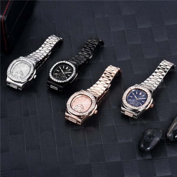 Men’s Fashion Watch with Alloy Band – Diamond Accent Timepiece, Ideal Gift Choice