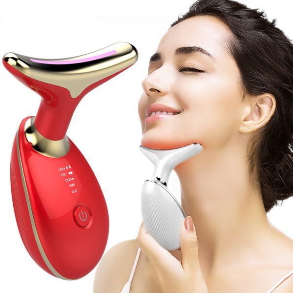 EMS Heated Neck Firming Massager with Microcurrent for Wrinkle Reduction and Skin Tightening - Image 2