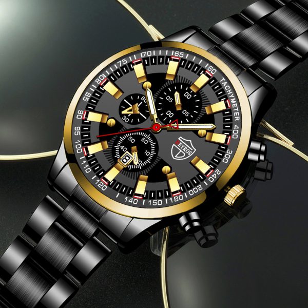 Stainless Steel Luminous Quartz Wristwatch For Men - Image 3
