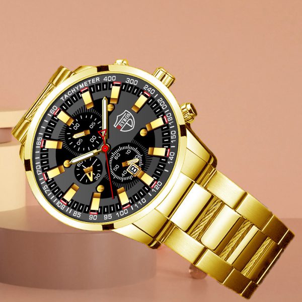 Stainless Steel Luminous Quartz Wristwatch For Men - Image 2