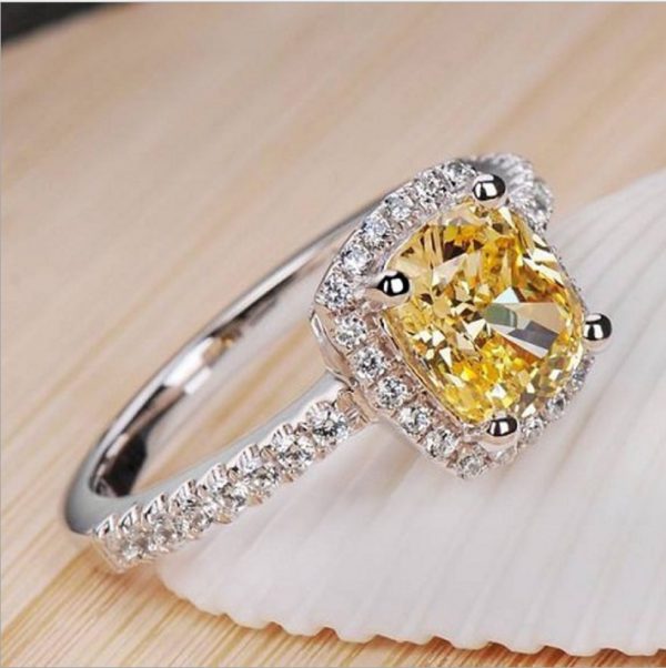 Rings For Women Bridal Wedding Anelli Trendy Jewelry Engagement Ring White Gold Color Anillos - Image 7