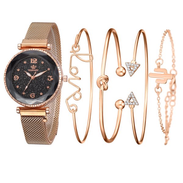 Women Watches Starry Sky Magnet Buckle Fashion Bracelet Wristwatch Roman Numeral Simple Clock Gift - Image 8