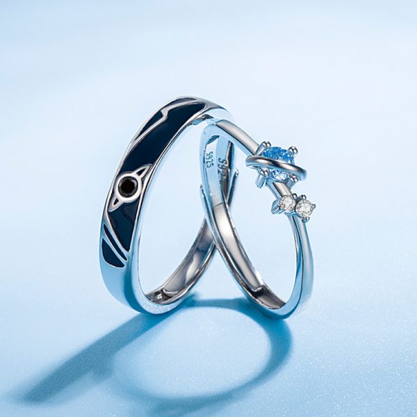 Dream Planet Couple Rings Fashion Personality Rings Men and Women Rings - Image 7