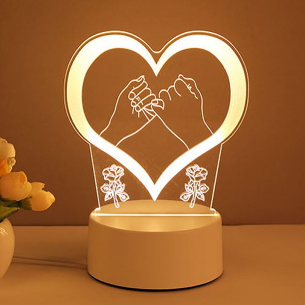3D Lamp Acrylic USB LED Night Lights Neon Sign Lamp Xmas Home Decorations For Room Decor Valentines Day Gifts - Image 8