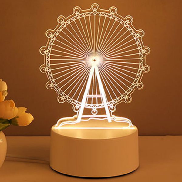 3D Lamp Acrylic USB LED Night Lights Neon Sign Lamp Xmas Home Decorations For Room Decor Valentines Day Gifts - Image 3