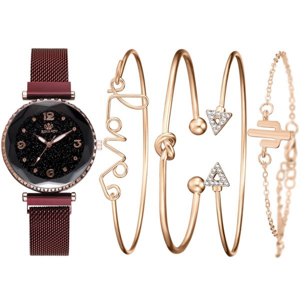 Women Watches Starry Sky Magnet Buckle Fashion Bracelet Wristwatch Roman Numeral Simple Clock Gift - Image 7