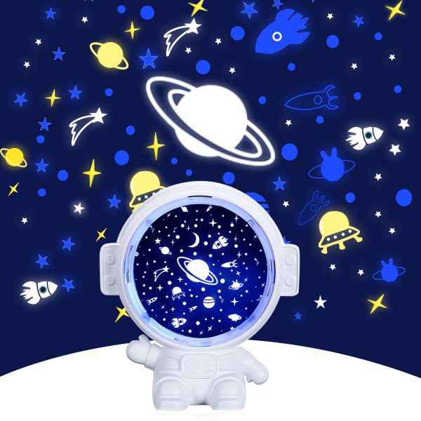 Galaxy Star Projector Starry Sky Night Light Astronaut Lamp Room Decr Gift Child Kids Baby Christmas Spaceman Projection - Image 4