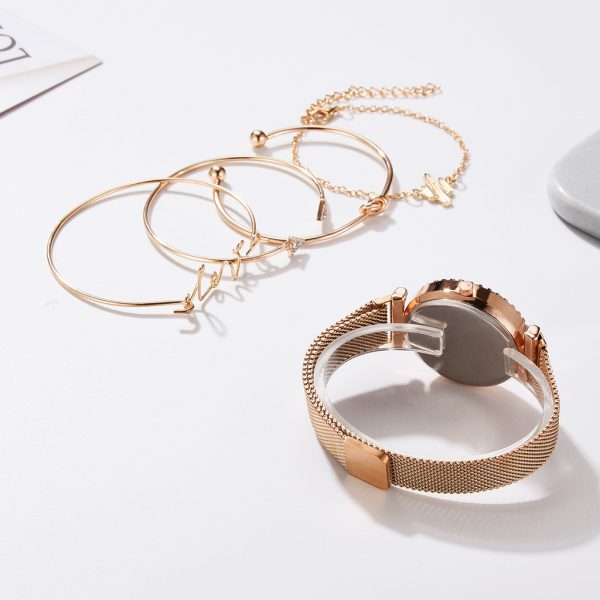 Women Watches Starry Sky Magnet Buckle Fashion Bracelet Wristwatch Roman Numeral Simple Clock Gift - Image 3