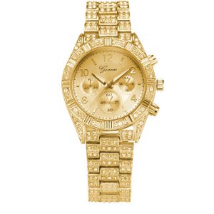 Women Crystal Quartz Analog Wrist Watch Fashion Stainless Steel Geneva Luxury Reloj Hombre Montre Femme Sport Watches
