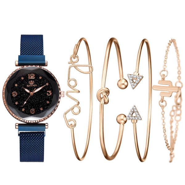Women Watches Starry Sky Magnet Buckle Fashion Bracelet Wristwatch Roman Numeral Simple Clock Gift - Image 5