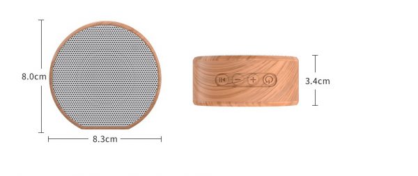 Mini Wood Bluetooth Speaker Portable Outdoor Wireless Support AUX TF - Image 5