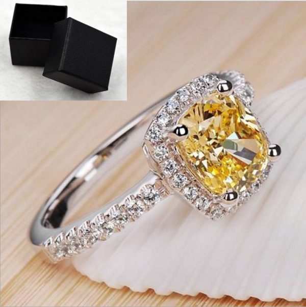 Rings For Women Bridal Wedding Anelli Trendy Jewelry Engagement Ring White Gold Color Anillos - Image 10