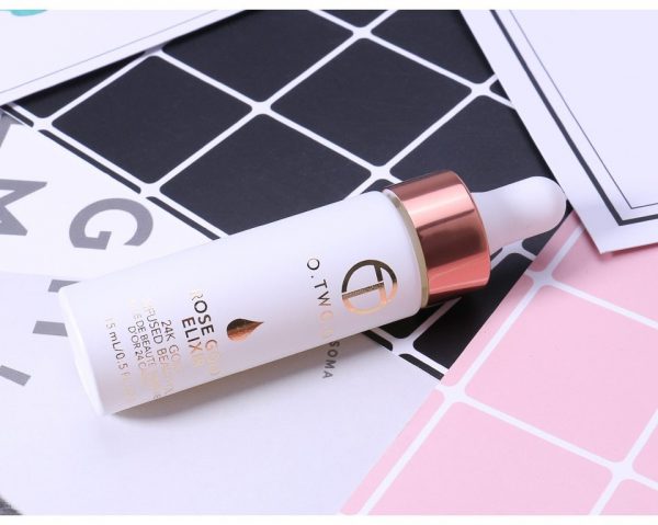 24k Rose Gold Elixir Skin Make Up Oil For Face Essential Oil Before Primer Foundation Moisturizing Face Oil Anti-aging - Image 10