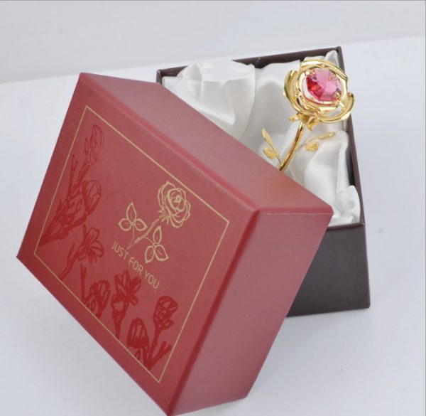 Roses With Diamonds Qixi Valentine's Day Gifts For Wives And Lovers Home Crafts Decorations - Image 3