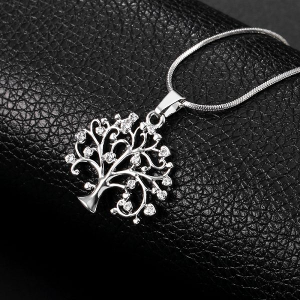 Big Tree Of Life Pendant Necklaces Drilling CZ Zircon Multi Layers Chains Long Necklace Jewelry Gifts For Her - Image 3