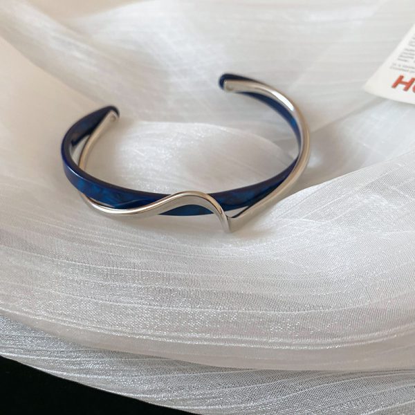 Metal White Shellfish Plate Bracelet For Women Opening Adjustable 2 Layers Design Llight Luxury Female Fashion Jewelry Gifts - Image 6