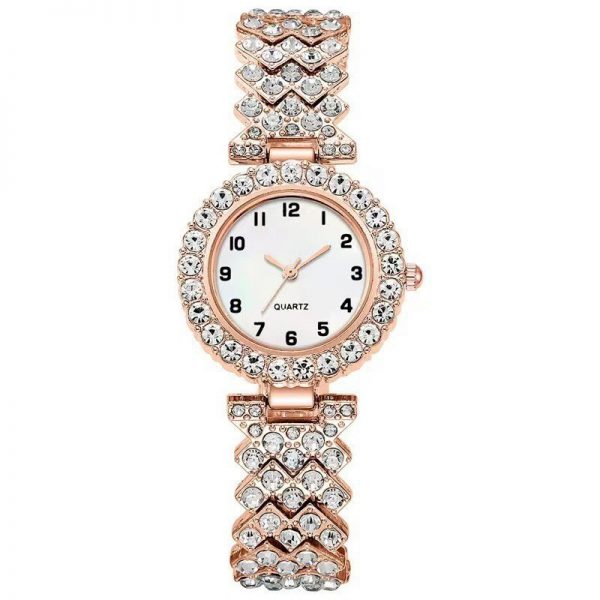 Fashion Jewelry 2pcs Luxury Fashion Women Watch Set Silver Strap Ladies Quartz Wristwatch Alloy Bracelet For Ladies Jewelry Set Clock Gift - Image 6