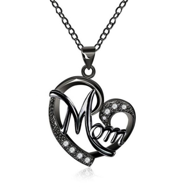 European And American Women's Necklaces Mom Color Separation Heart-shaped Diamonds Wish Explosive Mother' Day Gifts Across The Border - Image 7