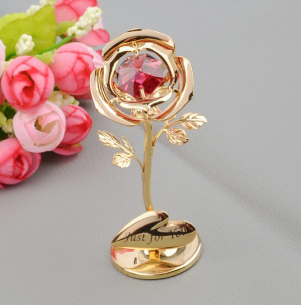 Roses With Diamonds Qixi Valentine's Day Gifts For Wives And Lovers Home Crafts Decorations - Image 2
