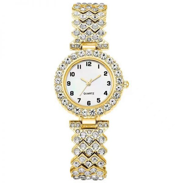 Fashion Jewelry 2pcs Luxury Fashion Women Watch Set Silver Strap Ladies Quartz Wristwatch Alloy Bracelet For Ladies Jewelry Set Clock Gift - Image 4