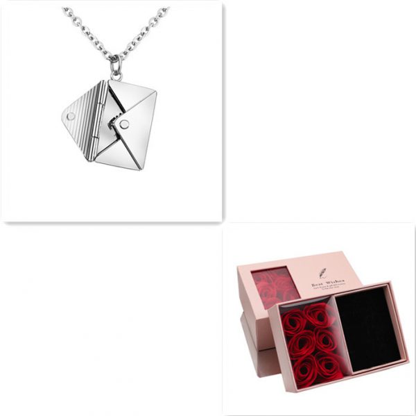 Fashion Jewelry Envelop Necklace Women Lover Letter Pendant Best Gifts For Girlfriend - Image 10