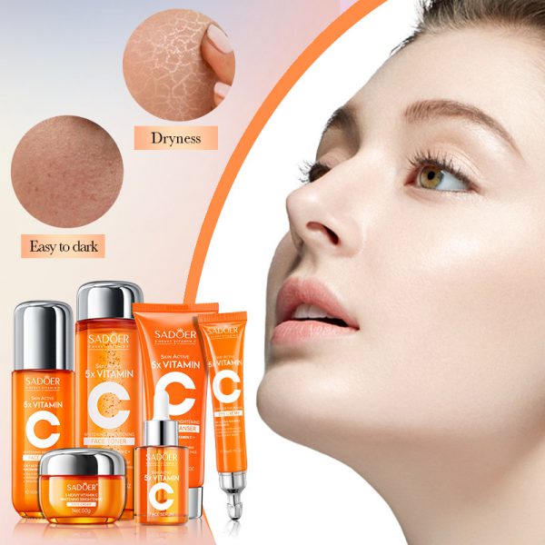 Five-dimensional C Whitening Brightening Skin Care Gift Box - Image 4