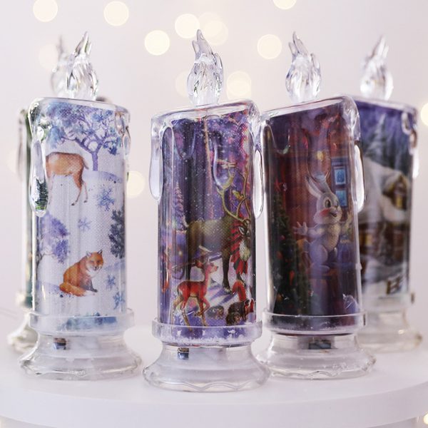 Christmas Transparent Electronic Candles Decorative Gifts - Image 2