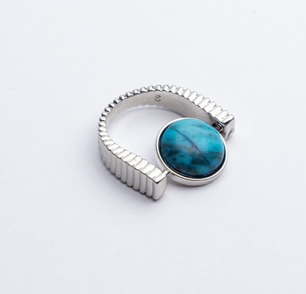 Original Fidget Spinner Rings Natural Stone Rings Replaceable Spinners For Anxiety And Stress Relief Jewelry Gifts - Image 7