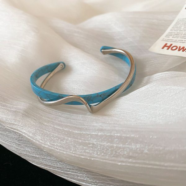 Metal White Shellfish Plate Bracelet For Women Opening Adjustable 2 Layers Design Llight Luxury Female Fashion Jewelry Gifts - Image 7