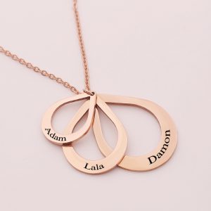 Private Custom Stainless Steel Three Name Letter Custom Pendant