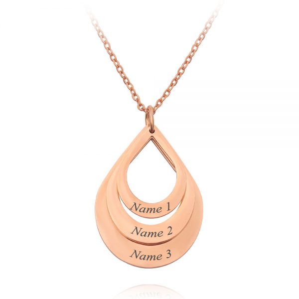 Private Custom Stainless Steel Three Name Letter Custom Pendant - Image 4