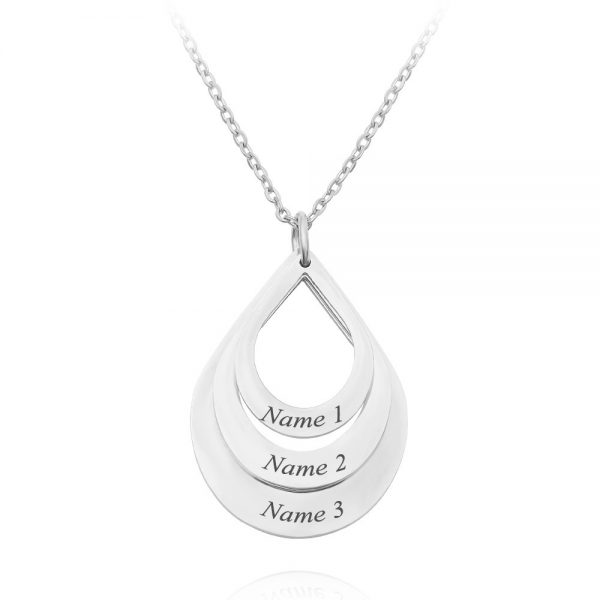 Private Custom Stainless Steel Three Name Letter Custom Pendant - Image 6