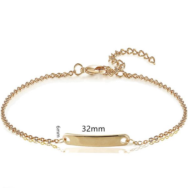 Custom Engraved Name Bracelet - Image 3