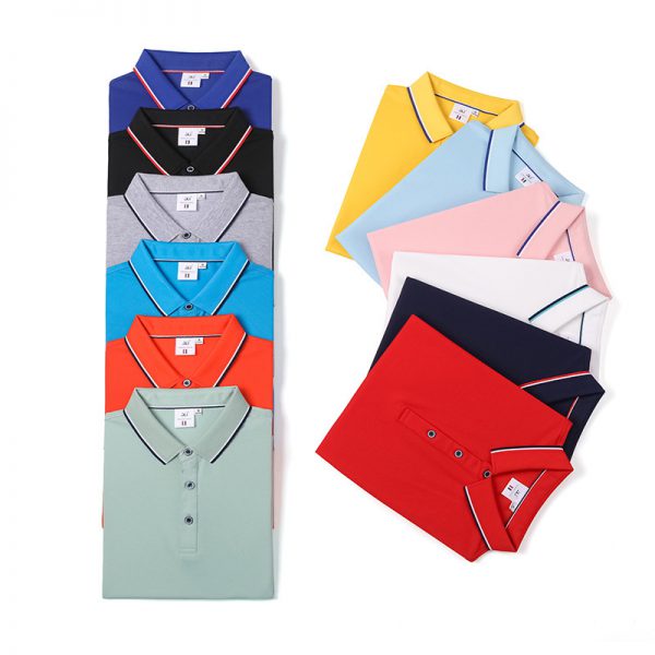 Polo Shirt Custom Lapel Work Clothes Custom Summer Ice Silk Short Sleeve - Image 2