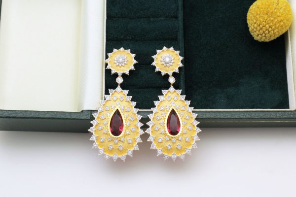 Custom 925 Silver Luxury Earrings - Image 2