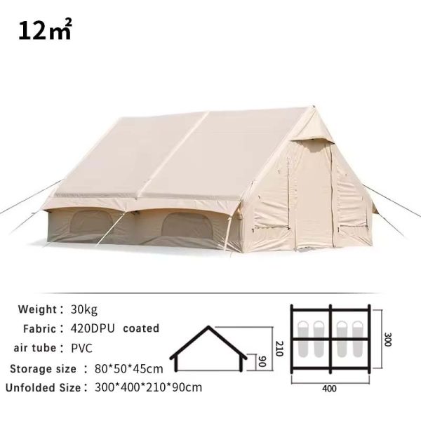 Inflatable Yurt Air Tent - Portable and Spacious Outdoor Shelter Solution - Image 10