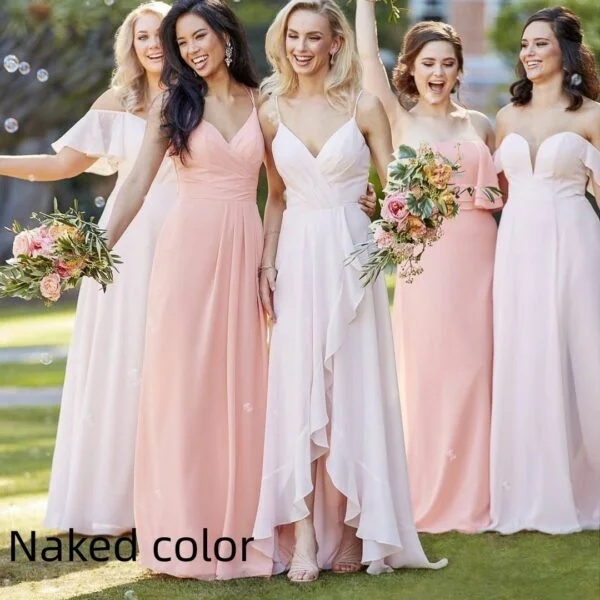 Elegant Hanger Outdoor Wedding Sister Dress for Banquet Events - Image 3