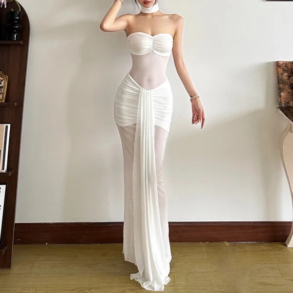 Women’s Slim Fit High Waist Stylish Off-Shoulder Dress for Fashionistas - Image 5