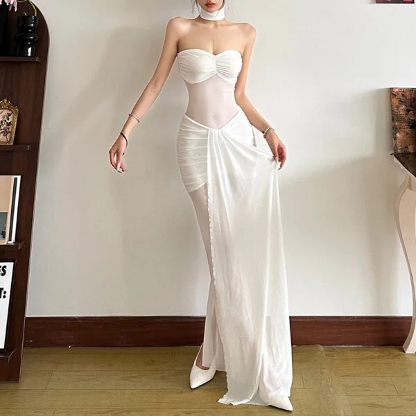 Women’s Slim Fit High Waist Stylish Off-Shoulder Dress for Fashionistas - Image 6