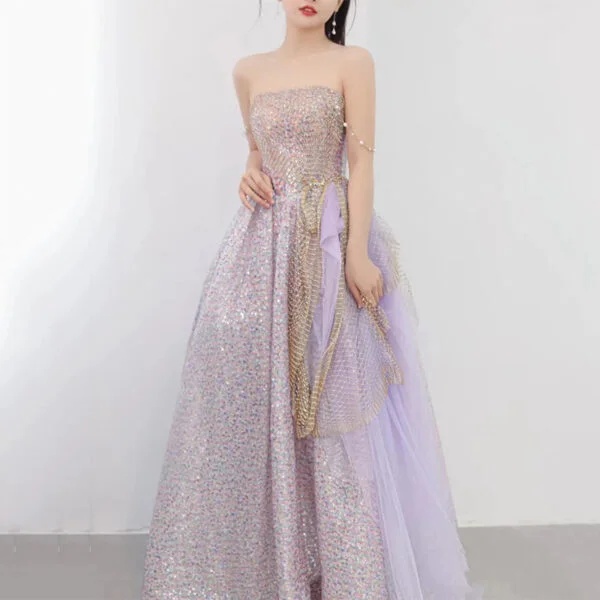 Light Purple Host Star Sky Toast Suit - Elegant Design for Stellar Events - Image 6