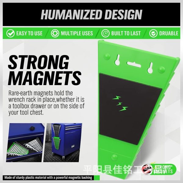 Magnetic Wrench Holder - Removable Tool Storage Rack & Wrench Bracket - Image 3
