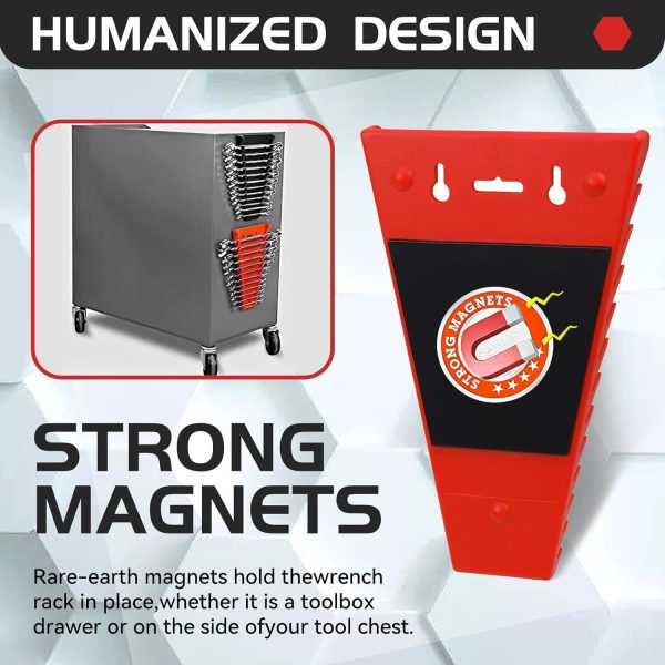 Magnetic Wrench Holder - Removable Tool Storage Rack & Wrench Bracket - Image 5