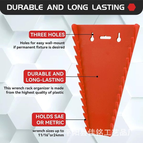 Magnetic Wrench Holder - Removable Tool Storage Rack & Wrench Bracket - Image 9