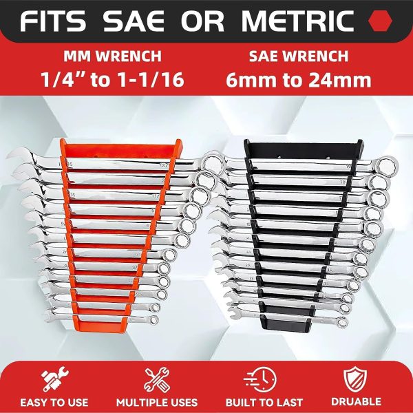 Magnetic Wrench Holder - Removable Tool Storage Rack & Wrench Bracket - Image 10