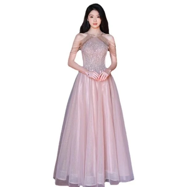 Tassel Night Socialite Elegant Light Luxury Sling Dress for Chic Events - Image 7