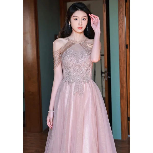 Tassel Night Socialite Elegant Light Luxury Sling Dress for Chic Events - Image 9
